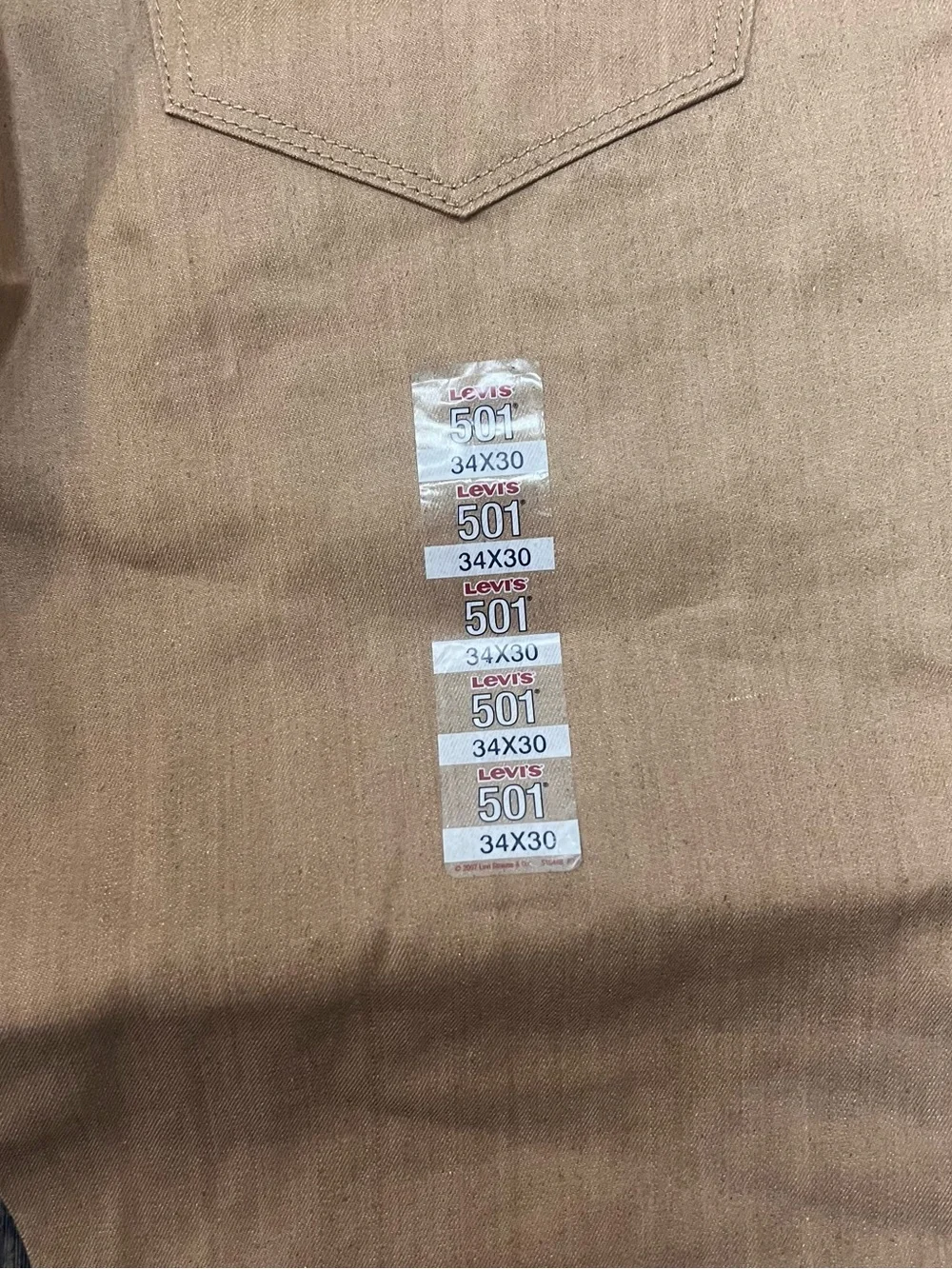 Brand New with Tags Levi's 501 Shrink-To-Fit Jeans 34x30